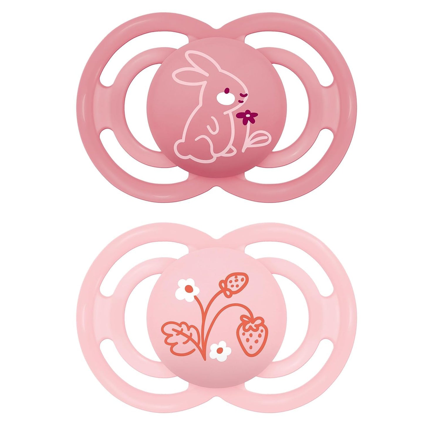 MAM Perfect Start Schnuller im 2er-Set, speziell für Neugeborene, zahnfreundlicher Baby Schnuller aus nachhaltigen & bio-erneuerbaren Materialien, mit Schnullerbox, 0-2 Monate, Biene/Schnecke - Meloni2