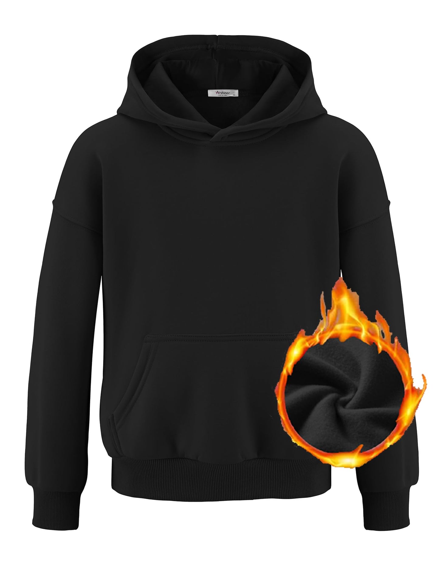 Arshiner Girls' Warm Fleece Children's Hoodie Winter Pullover with Pocket Sweatshirt for Girls 6-16 Years