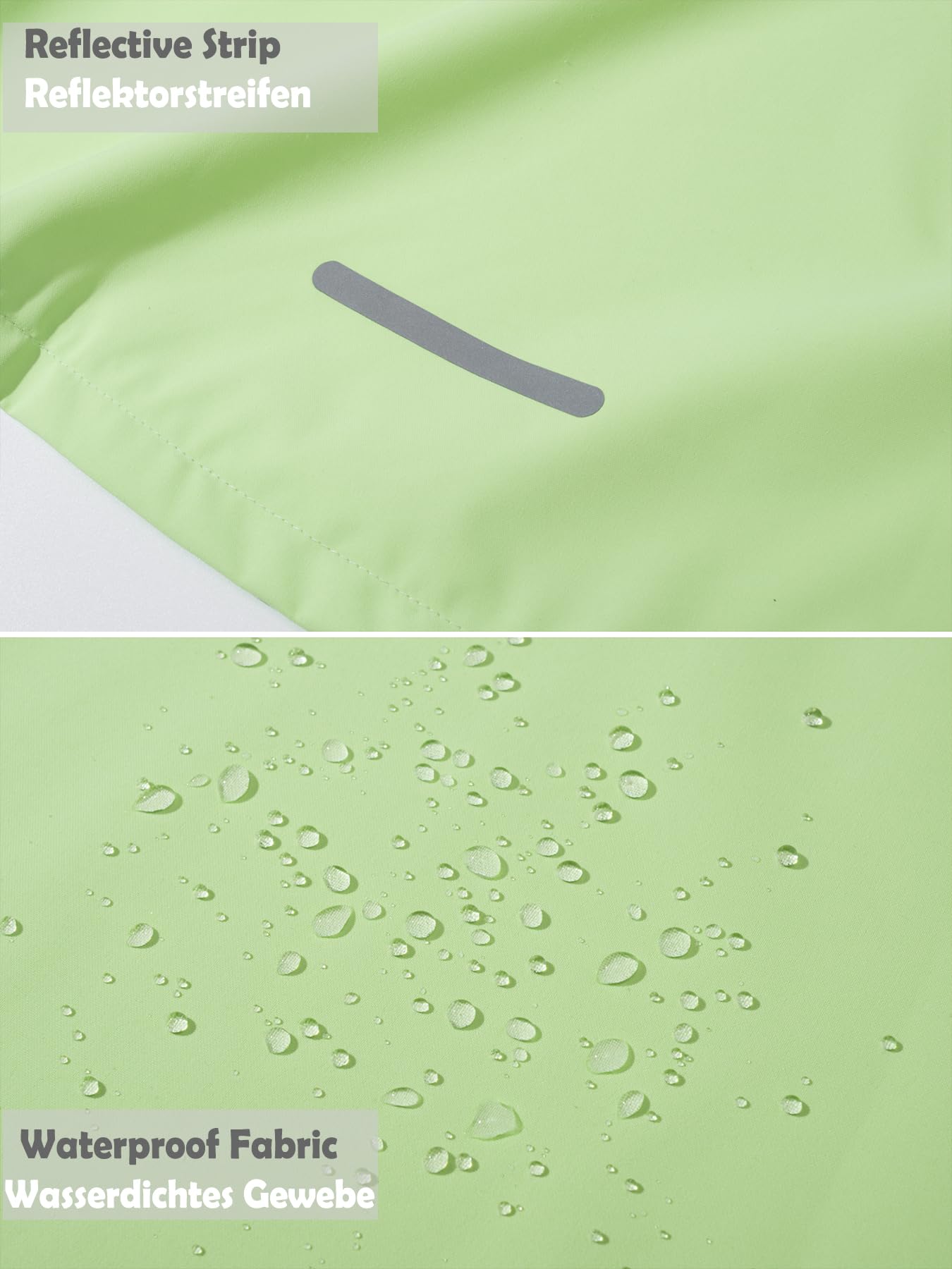 NATUST Kids Boys Waterproof Jacket Lightweight Transition Jacket Windproof Rain Jacket with Hood
