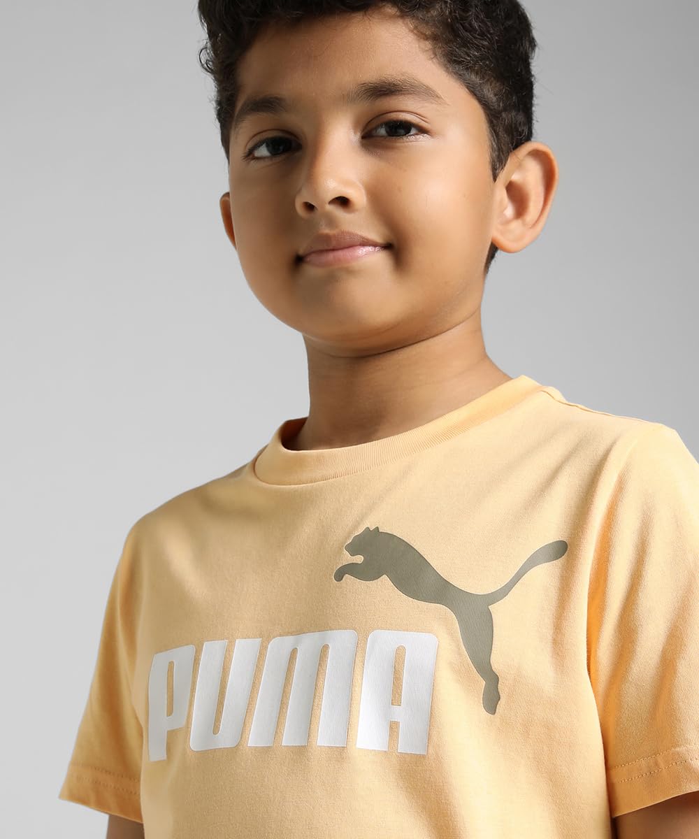 PUMA Jungen ESS 2 Color No.1 Logo Tee B T-Shirts (1er Pack)