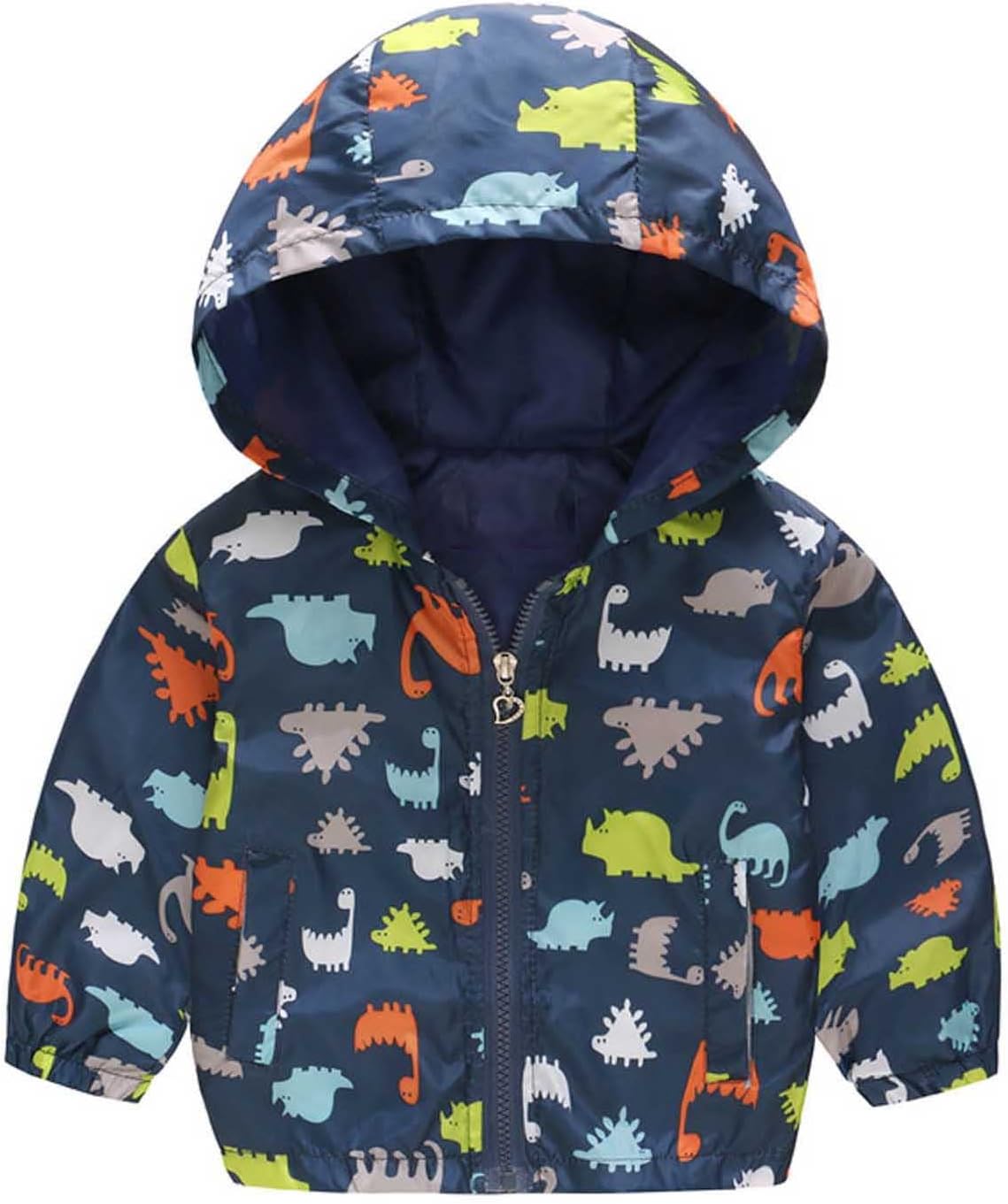 KQIVAM Children's Rain Jacket Transition Jacket Waterproof Outdoor Jacket Windproof with Hood Waterproof Jacket for Children Unisex Rainwear for Girls and Boys