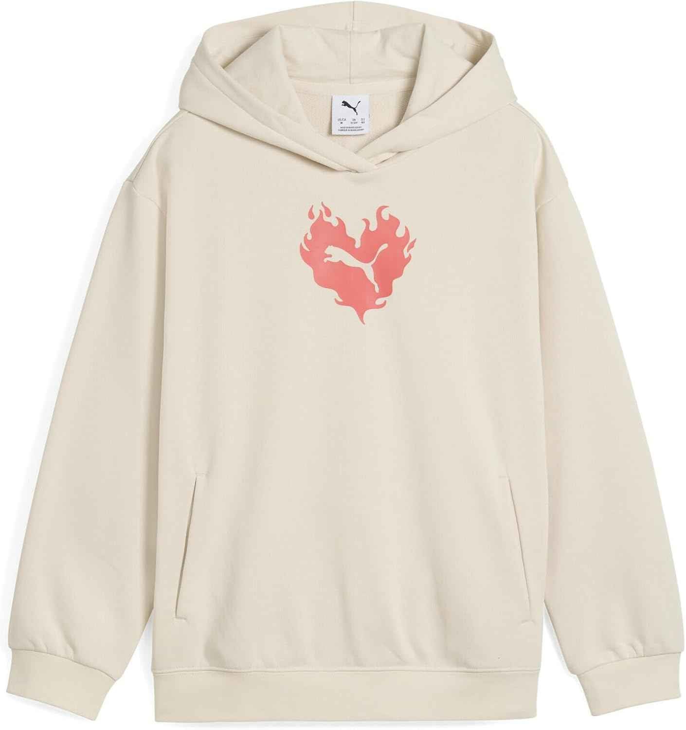 PUMA Girls' Flaming Love Hoodie Tr G Hoodie (Pack of 1)
