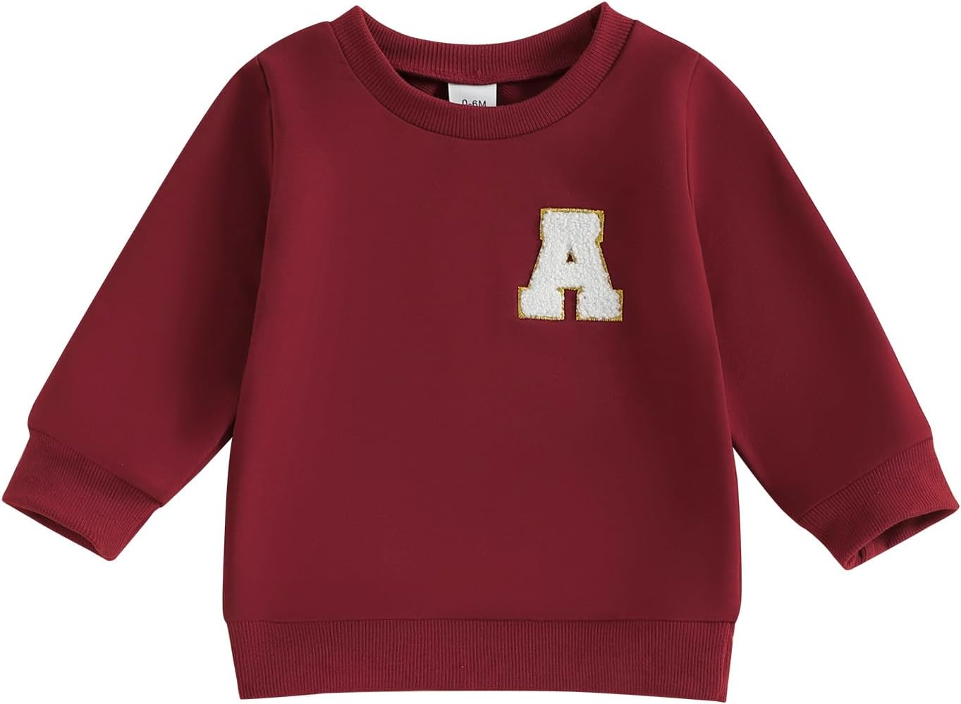 ESSECMBS Kleinkind Baby Jungen Daliy Sweatshirt Kleidung Langarm Rundhalsausschnitt Einfarbig Oberteile Kleiner Junge Frühling Herbst Baumwolle Hemd Kleidung