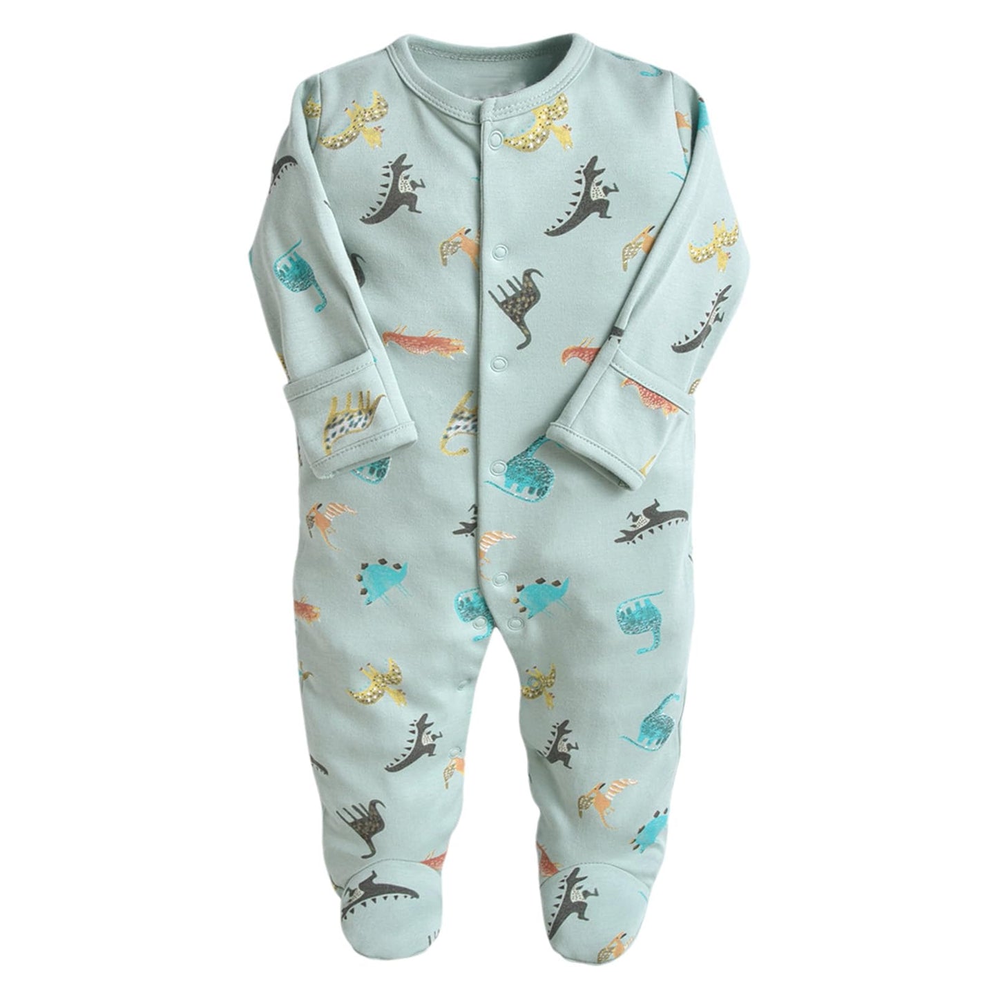 amropi Baby Mädchen Schlafstrampler 3er Pack Jungen Pyjamas Baumwolle Overalls Strampler für 0-12 Monate