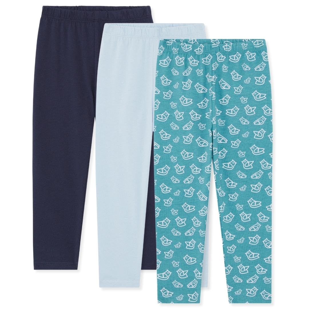 Bramble & Bear (3er-Pack) weiche Leggings für Babys und Kleinkinder – sanfte Unisex Leggings für 0-3 Jahre