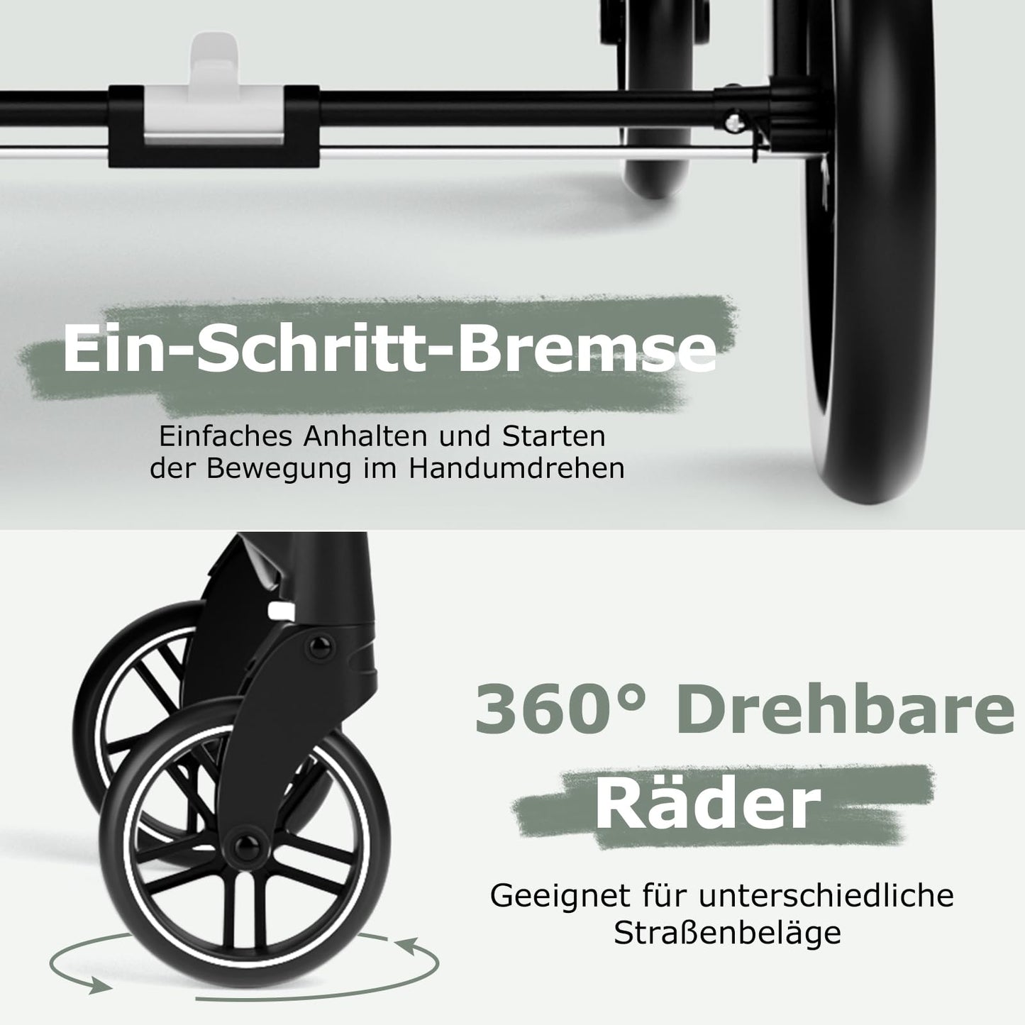 DREAMADE Kinderwagen klappbar, 3 in 1 Buggy mit umkehrbarem Sitz, Verdeck, Aufbewahrungskorb, Becherhalter & 5-Punkt-Sicherheitsgurt, Reisebuggy für Baby 0-6 Monate (Schwarz)