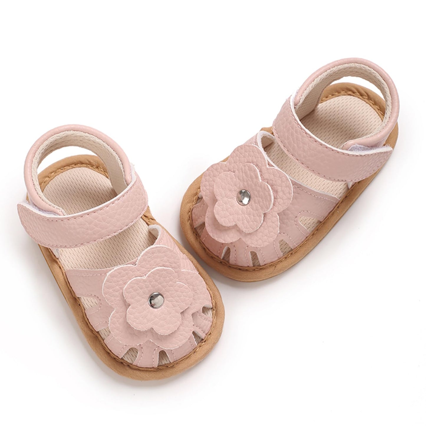 MASOCIO Babyschuhe Mädchen Sandalen Sommer Schuhe Flach Gummi Rutschfest