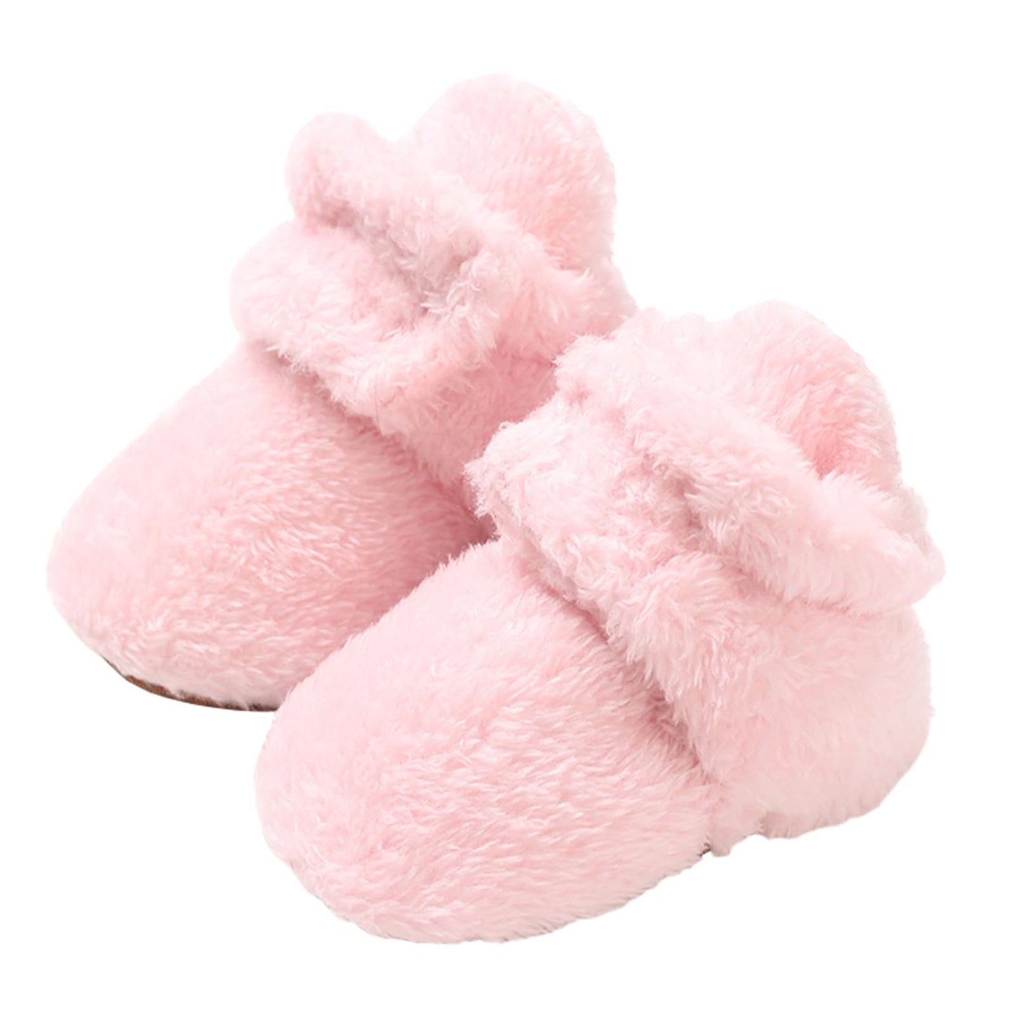 TMEOG Baby Winter Shoes Thermal Baby Shoes Crawling Shoes Fleece Baby Boots Non-Slip Warm Booties Baby Boots Lined Newborn Walk Shoes for Girls Boys 0-18 Months