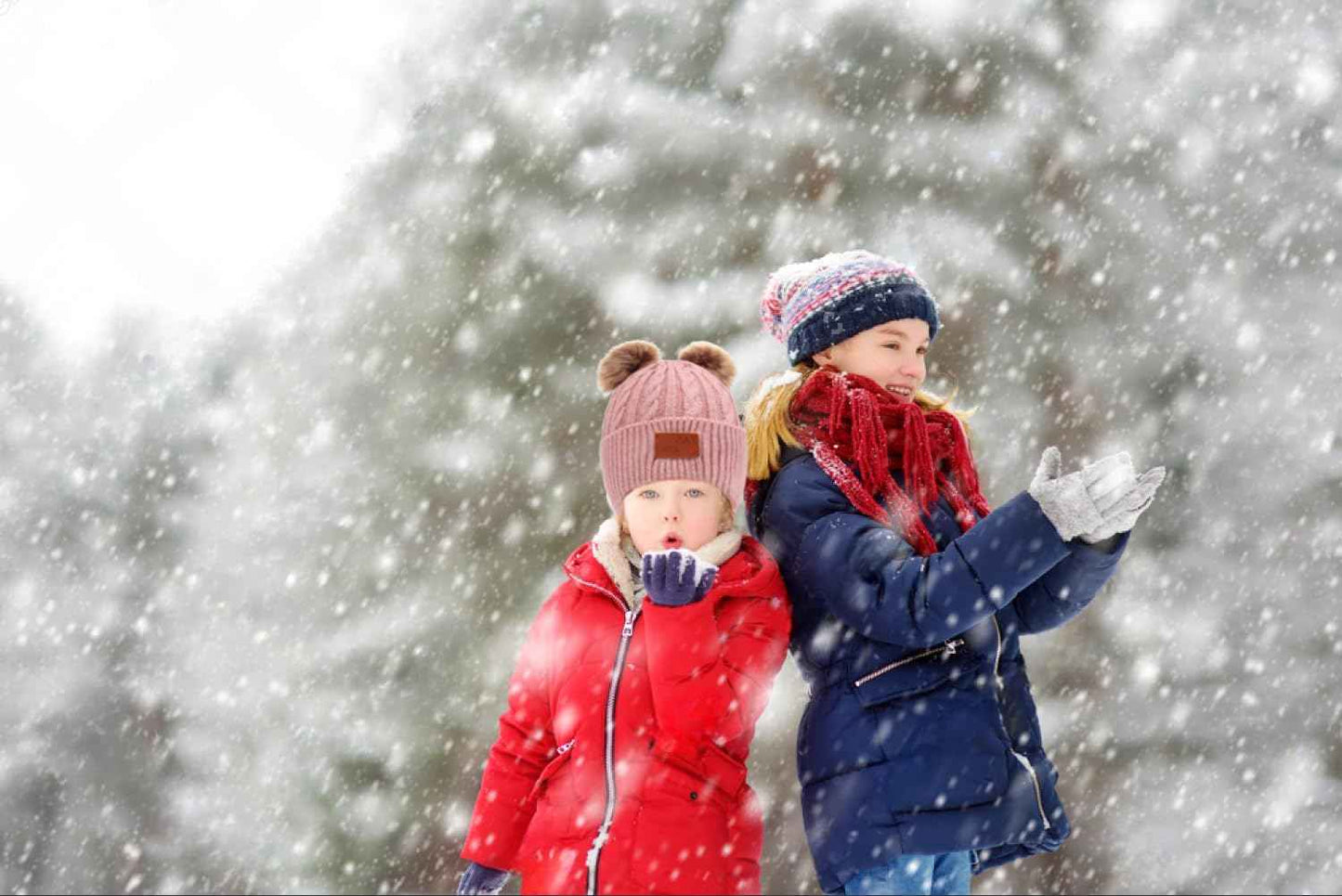 LINSOCLE 3-in-1 Children's Winter Hat Scarf Gloves Set, Knitted Hat Baby Hat Children's Hat Set, Boys Warm Winter Hat Beanie Hat Gloves Round Scarf Set for Children 2-6 Years
