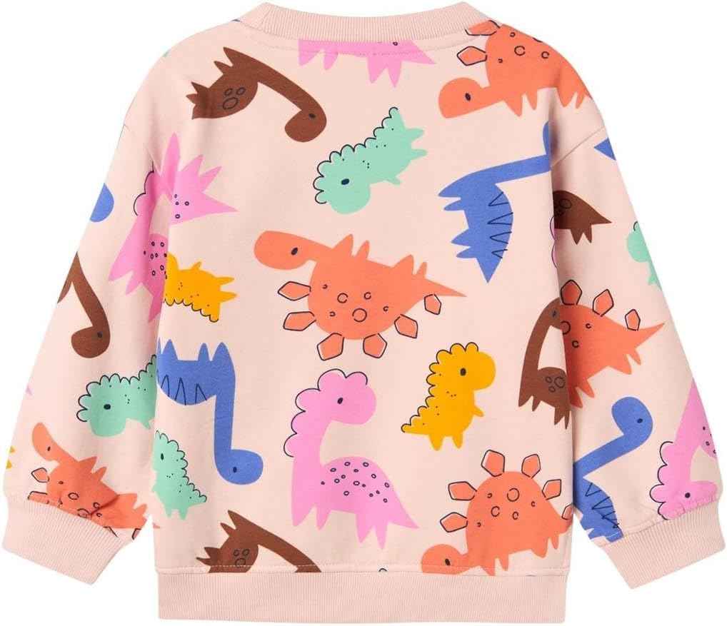 NAME IT Girls' Nmfnirana LS Loose Sweat Pb Sweatshirt