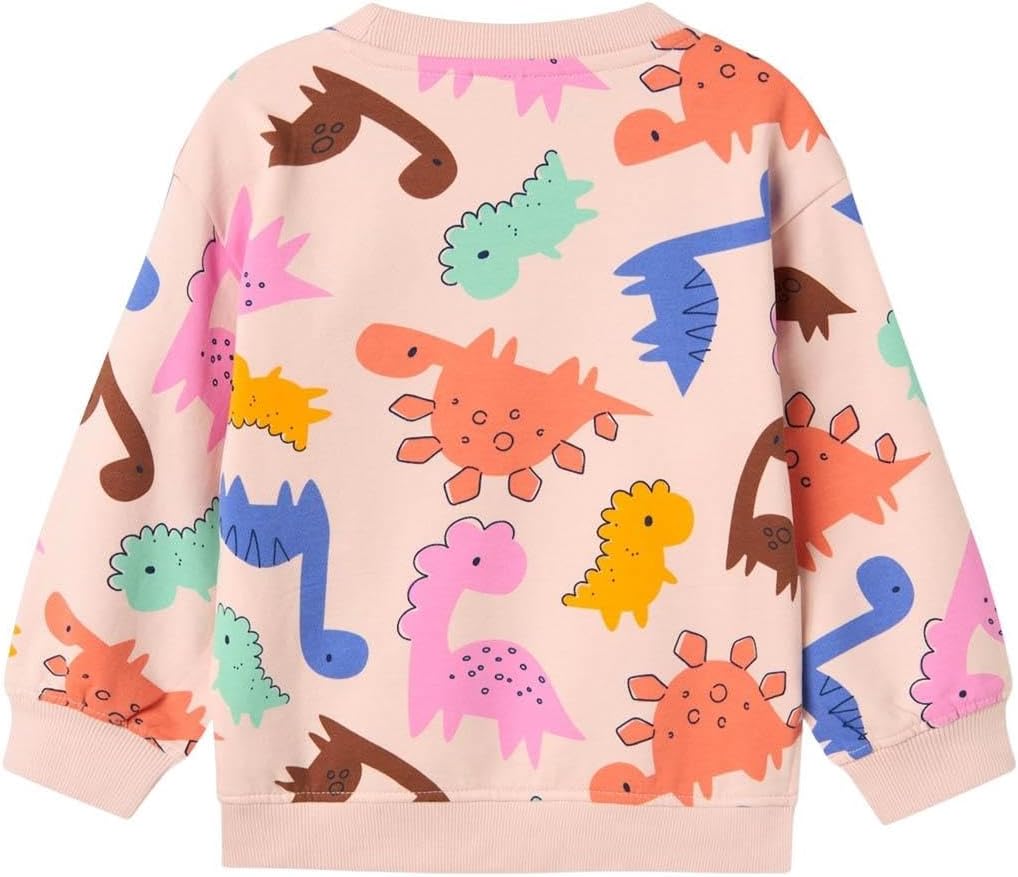 NAME IT Girls' Nmfnirana LS Loose Sweat Pb Sweatshirt