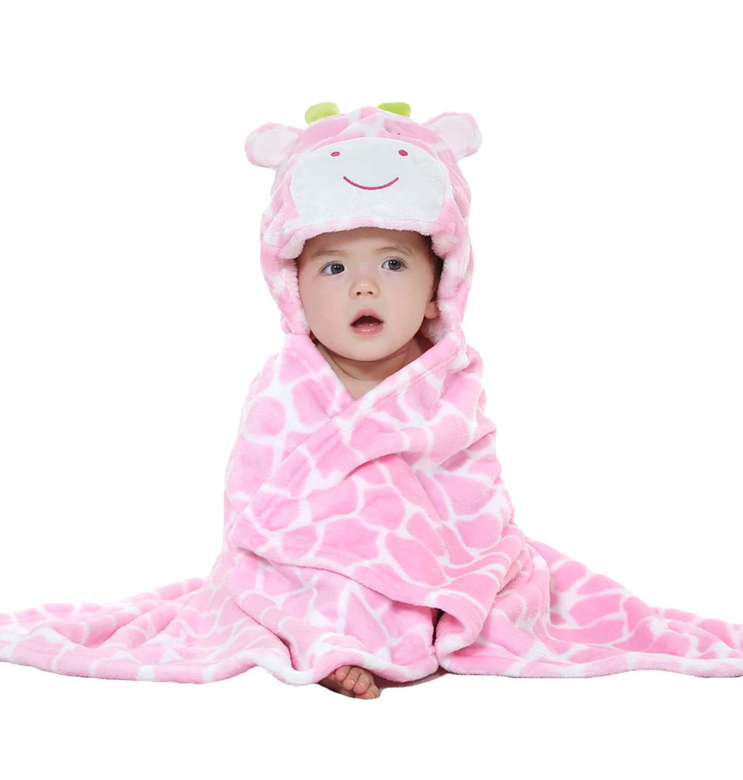Doladola Baby Decke Babys Tier Design,Flanell Kinder Decke Kapuzenhandtuch für Mädchen und Jungen,Baby Kapuze Badeponcho Kinder Warm(gelbe Ente)