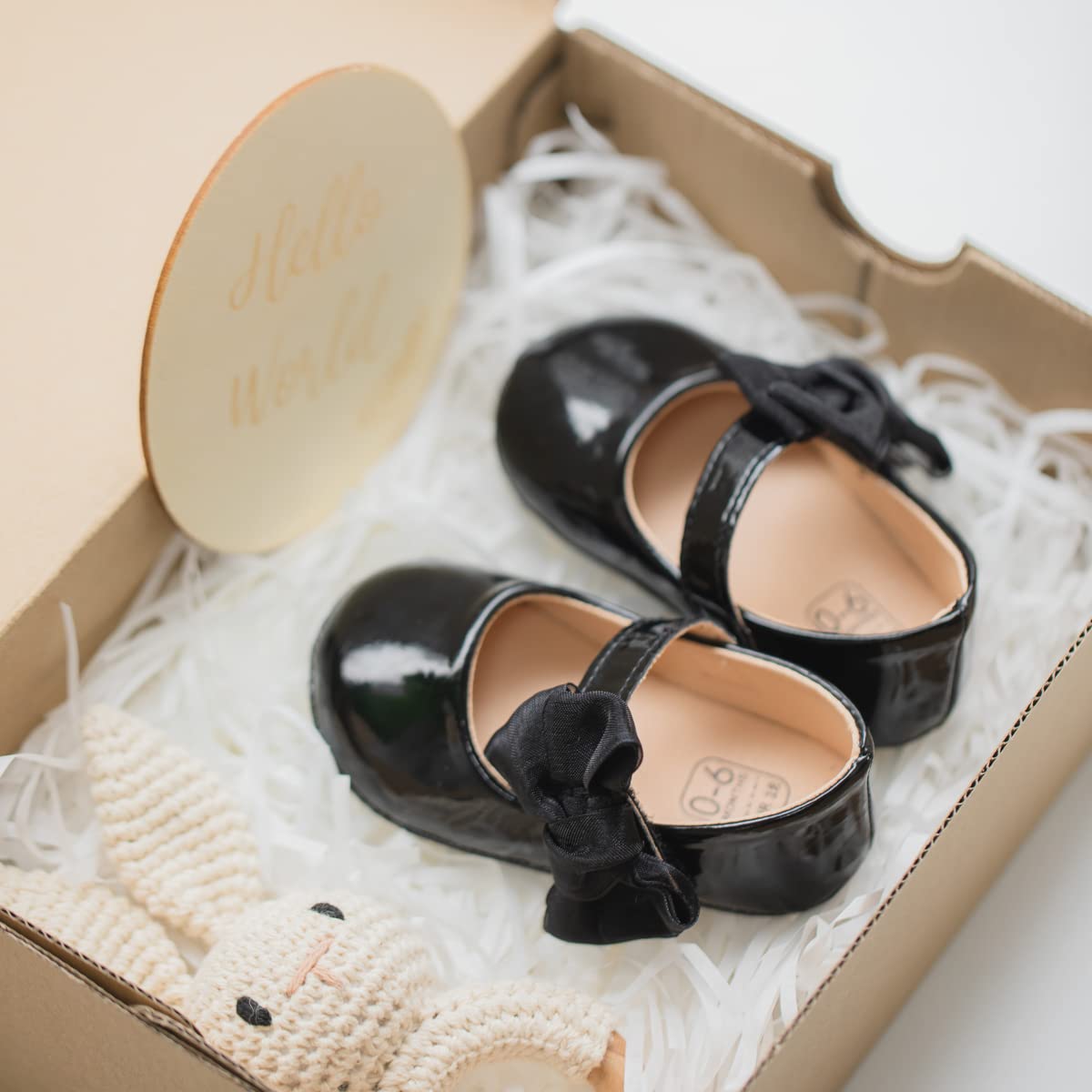 Sonsage Infant Baby Mädchen Bowknot Mary Jane Kleinkind weich Anti-Rutsch-Sohle Prinzessin Hochzeit Kleid erste Walking Flats Prewalker Neugeborenen Ballett Schuhe