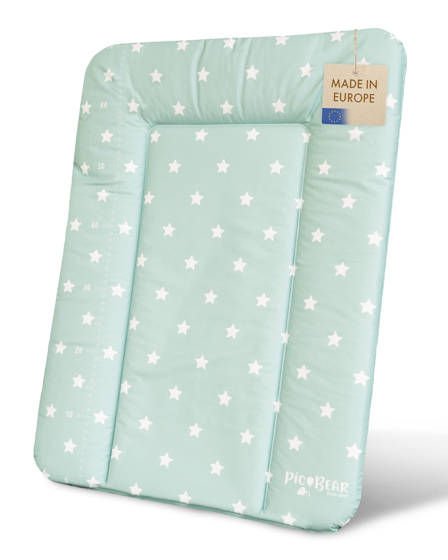 pic Bear Wickelauflage - hochwertige OEKO-TEX Wickeltischauflage - pflegeleichte Wickelunterlage - Auflage Wickelkommode - 85 x 72 cm - Sealife