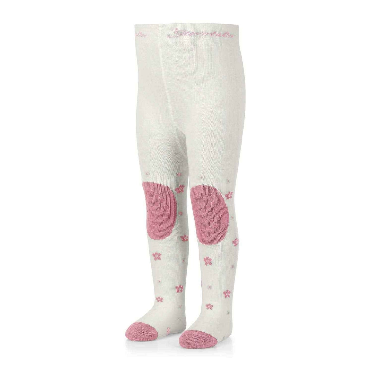 Sterntaler Crawling Tights Mouse - ABS Tights for Girls - Children's Tights with Non-Slip Nubs on Knee, Instep and Sole - Crawling Tights for Crawling Adventures