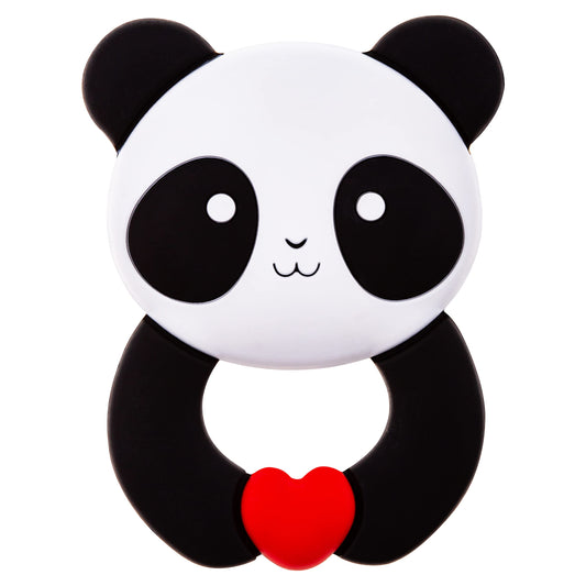 Akuku Baby Teething Ring Cooling Teething Aid Made of BPA Free Silicone Teething Toy for Girls and Boys, Grip Ring, Teething Toy, Dinosaur Baby Toy, Dino Blue