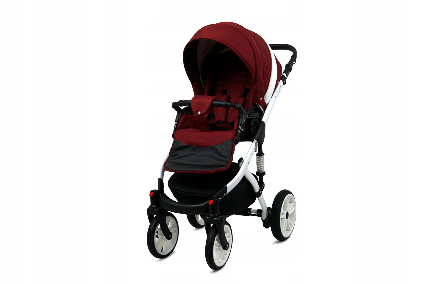 BabyLux® Bambimo Kinderwagen Set 3 in 1 - Lilly - incl. Babywanne, Buggy Sportsitz, Auto-Babyschale - Autositz - Kinderwagenset - Kombikinderwagen mit Wickeltasche, Regenschutz usw.