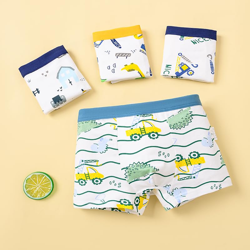HAGOT 12er Pack Jungen Boxershorts aus Baumwolle Unterhosen, Jungen Unterhosen Baumwolle Boxershorts