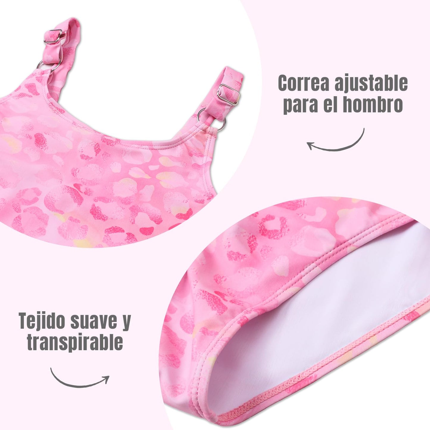 Ewbob Badeanzug für Mädchen Komfort Kinder Einteiliger Bademode Elastische Mädchen Schwimmanzug Quick-Dry Badeanzug