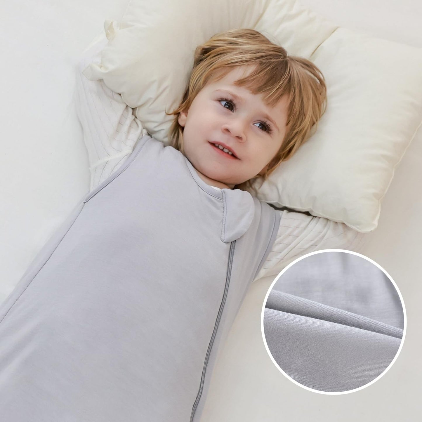 Mosebears Winter Sleeping Bag Baby 2.5 Tog, Bamboo Fibre Baby Sleeping Bag, Extremely Soft and Warm L (18-36 Months)