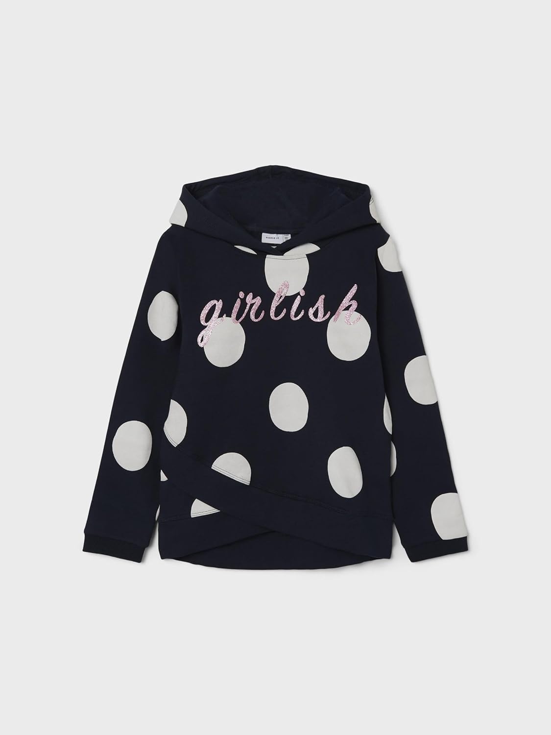 NAME IT Girls Nkfbibba LS Sweat Wh Bru Noos Hoodie