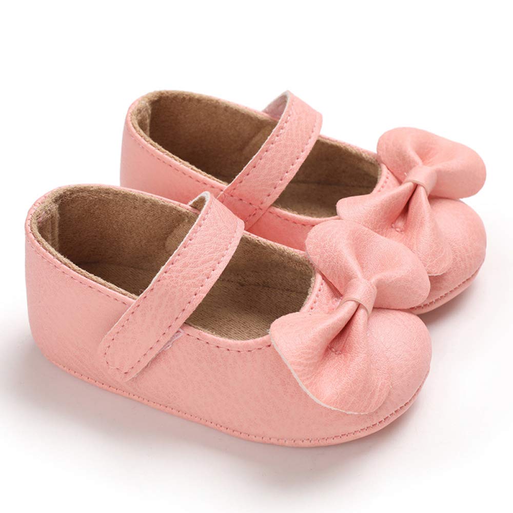 LACOFIA Babyschuhe Mädchen rutschfest Bowknot Prinzessin Krabbelschuhe