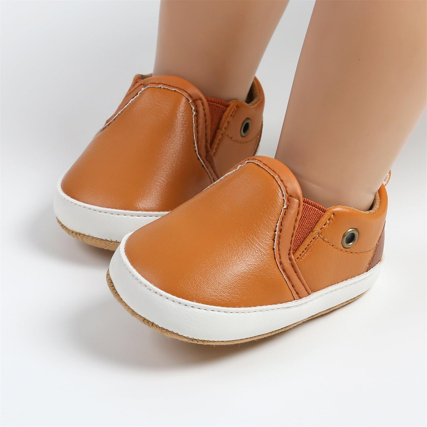 RVROVIC Babyschuhe Anti-Rutsch Oxford Loafer Flats für Jungen und Mädchen aus PU Leder mit weicher Sohle