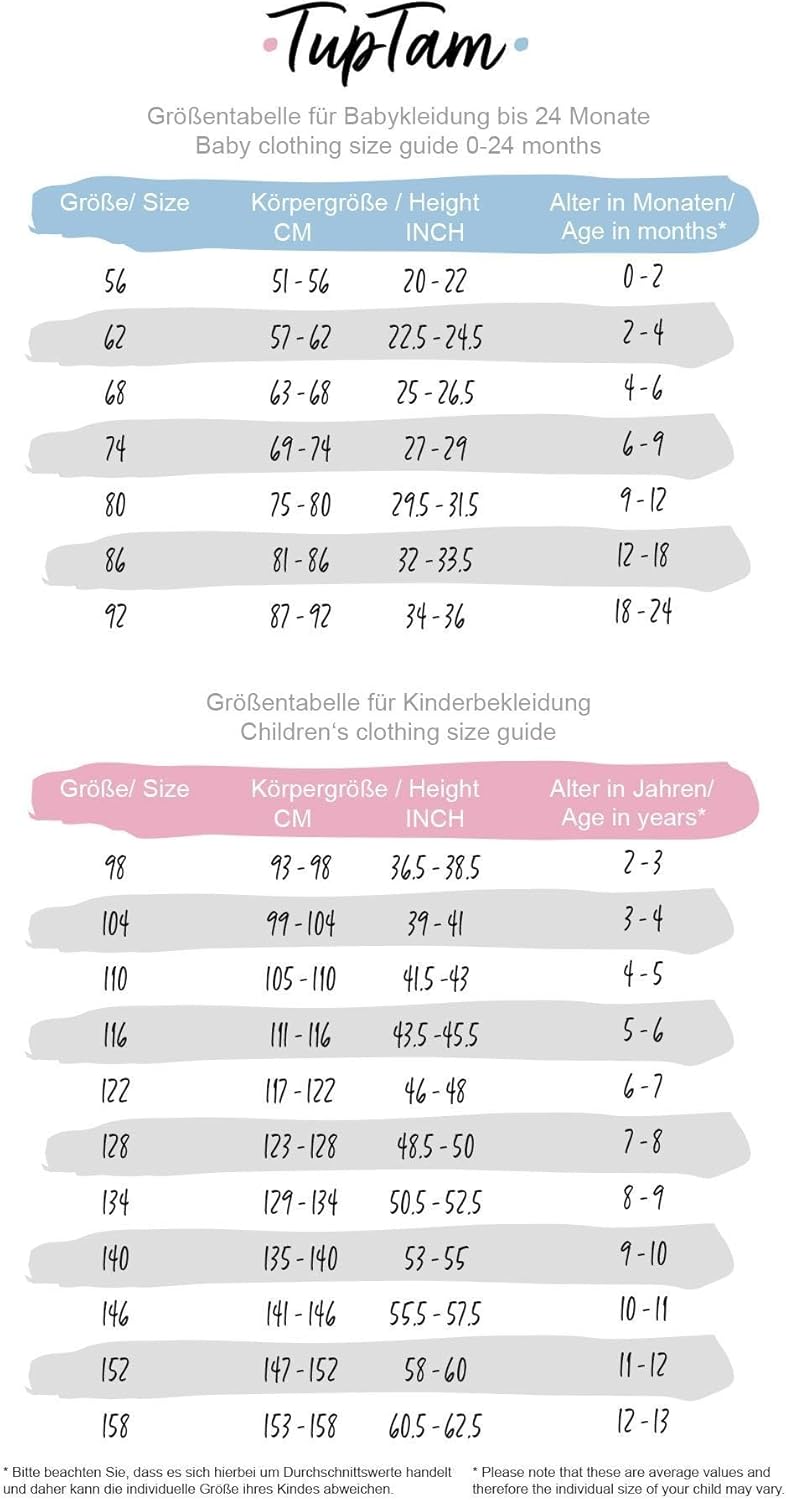 TupTam Unisex Boy's Girls' Hoodie Sweatshirt Organic Cotton