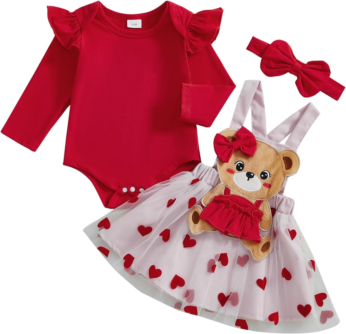 ESSECMBS Infant Baby Girl Halloween Romper Skirt 3 Pieces Clothing Set Long Sleeve Ruffle Shoulder Body Braces Pumpkin Ghost Skirt Headband Girls All Saints Clothing
