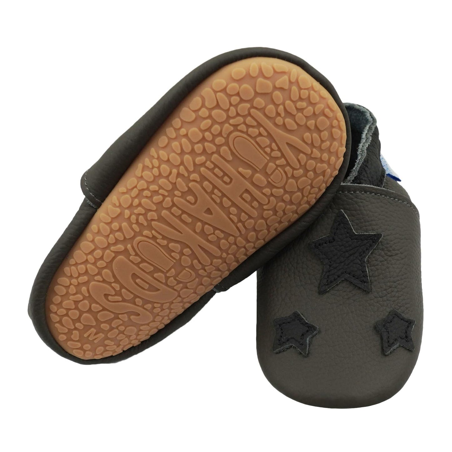 YIHAKIDS Krabbelschuhe Baby Lauflernschuhe Jungen Mädchen Weicher Leder Babyhausschuhe Kleinkind rutschfeste Lederschuhe mit Gummisohle für Baby 6-12 Monate 12-18 Monate 18-24 Monate
