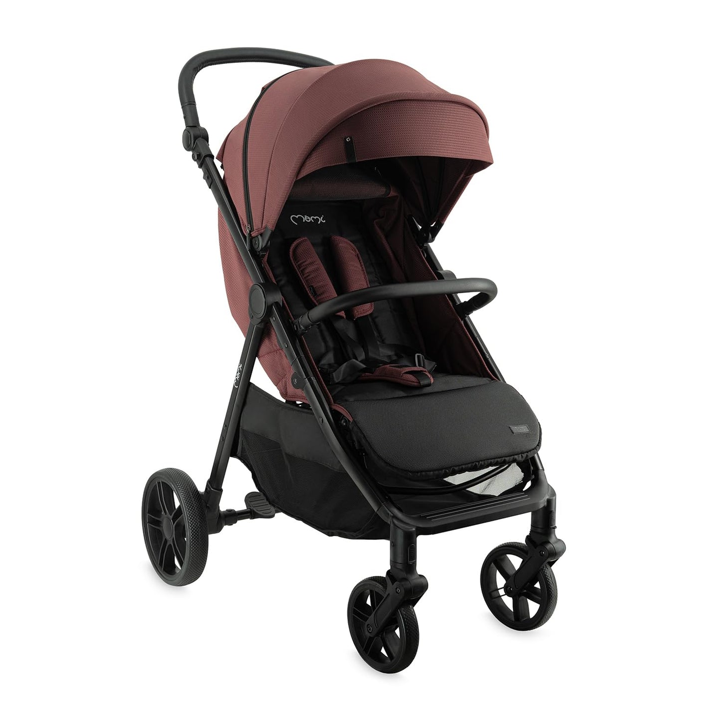 MoMi Kinderbuggy CLARA, Kinderwagen ab dem 6. Lebensmonat, bis 22 kg Körpergewicht, 5-Punkt-Sicherheitsgurt, Fußsack, Getränkehalter, Einkaufskorb, Wickeltasche, Insekten- und Regenschutz