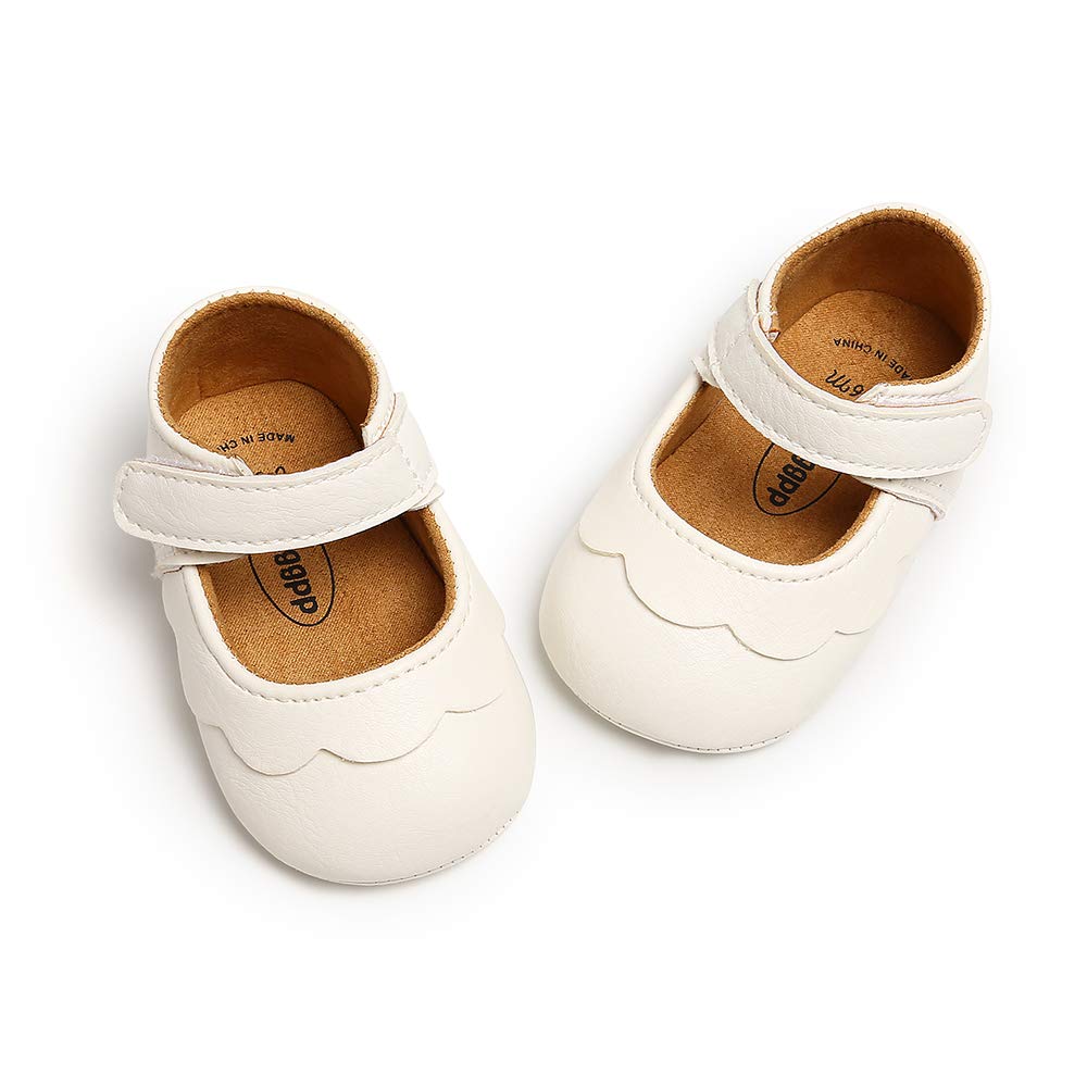 MASOCIO Baby Lauflernschuhe Krabbelschuhe Mädchen Kleinkind Rutschfesten Lederpuschen Babyschuhe 3-18 Monate