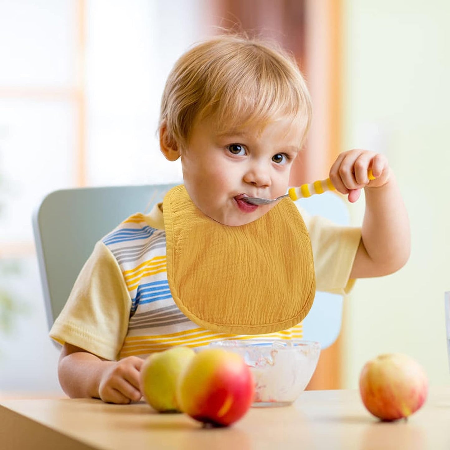 SLOSH Lätzchen Baby Für Neugeborene Babylätzchen für Babys und Kleinkinder Jungen und Mädchen Unisex Set Druckknopf