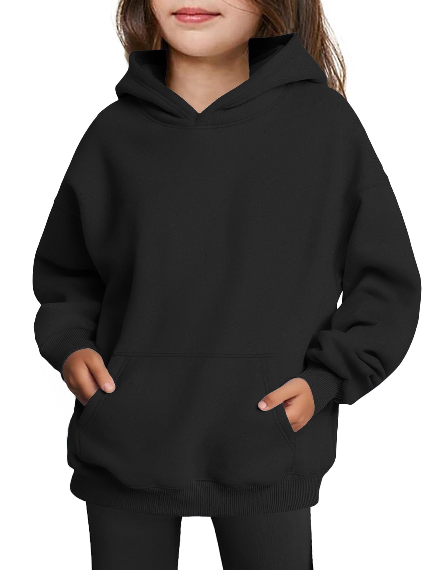 Arshiner Girls' Warm Fleece Children's Hoodie Winter Pullover with Pocket Sweatshirt for Girls 6-16 Years
