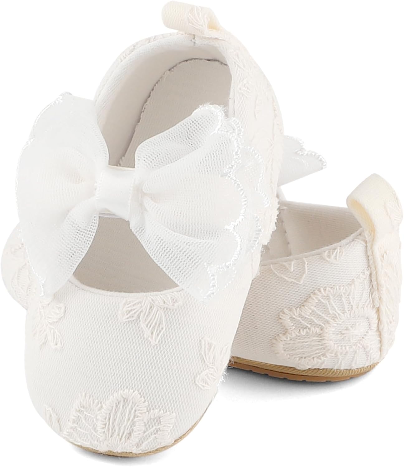 Cheerful Mario Baby Mädchen Schuhe Baby Ballerina Schuhe Lauflernschuhe Taufe Schuhe mit Bowknot PU Leder Babyschuhe