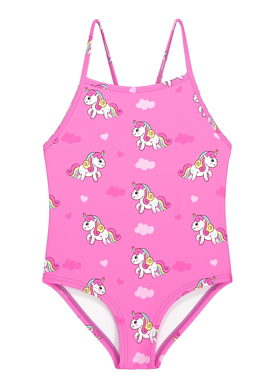 weVSwe Badeanzug Kinder Mädchen Einteiler Nette Kleinkind Schwimmanzug Ärmellose Bikini Kinder Bademode 2-10 Jahre