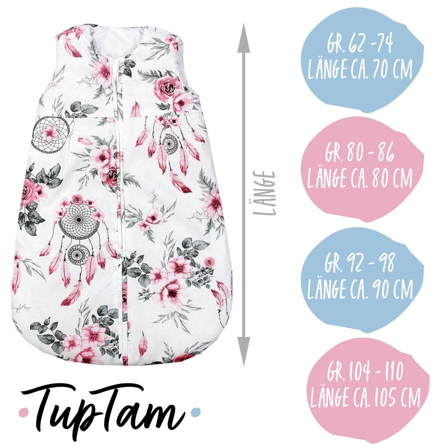 TupTam All-Season Baby Sleeping Bag, Sleeveless, Padded