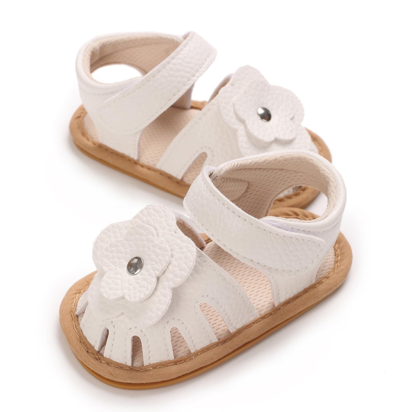 MASOCIO Babyschuhe Mädchen Sandalen Sommer Schuhe Flach Gummi Rutschfest