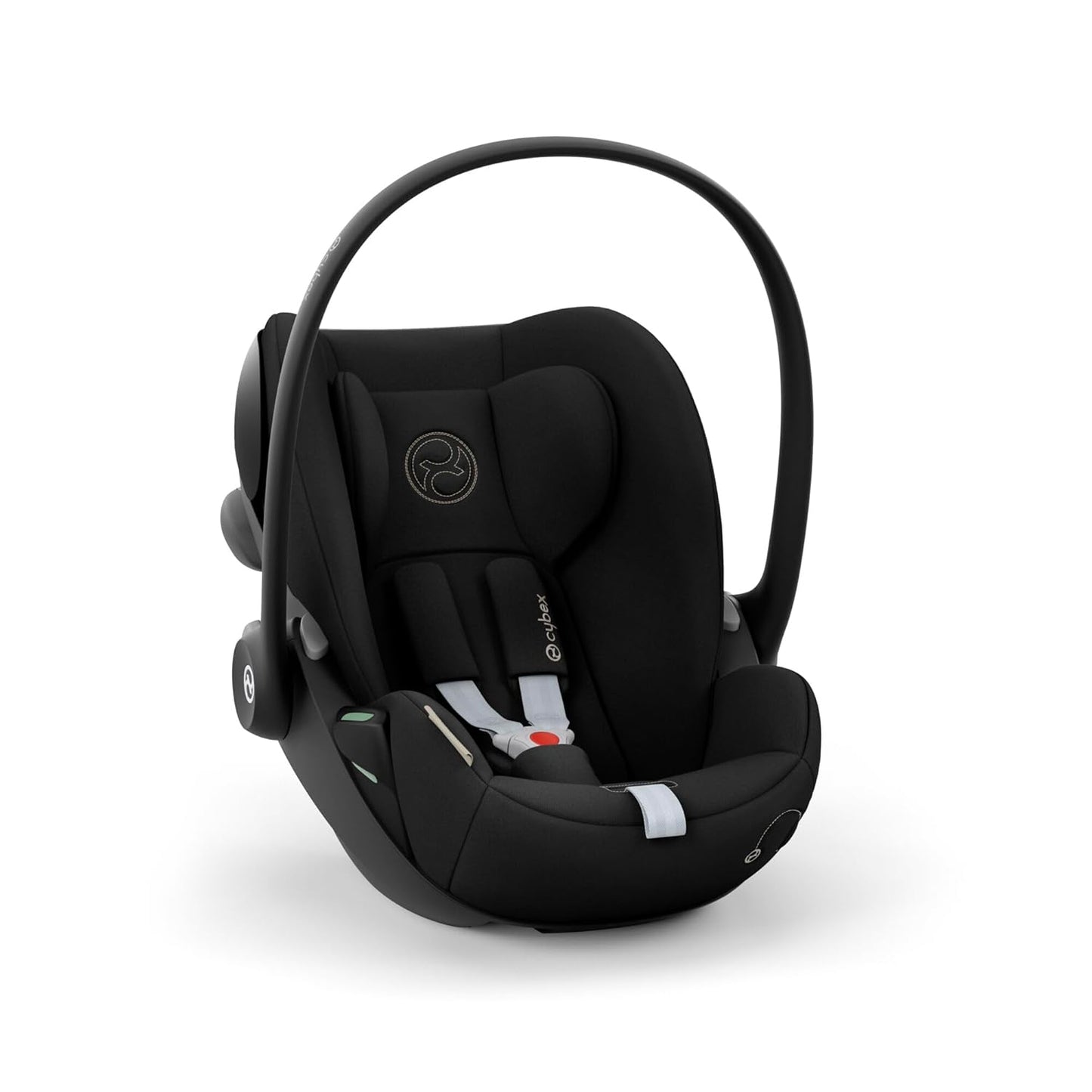 CYBEX Gold Babyschale Cloud G i-Size Comfort, Inkl. Neugeboreneneinlage, Ab Geburt bis ca. 24 Monate, Für Kinder ab 40 cm bis 87 cm, Max. 13 kg, Moon Black - Meloni2