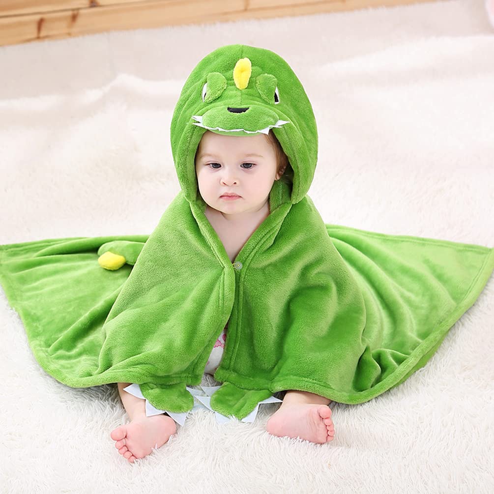 Doladola Baby Decke Babys Tier Design,Flanell Kinder Decke Kapuzenhandtuch für Mädchen und Jungen,Baby Kapuze Badeponcho Kinder Warm(gelbe Ente)