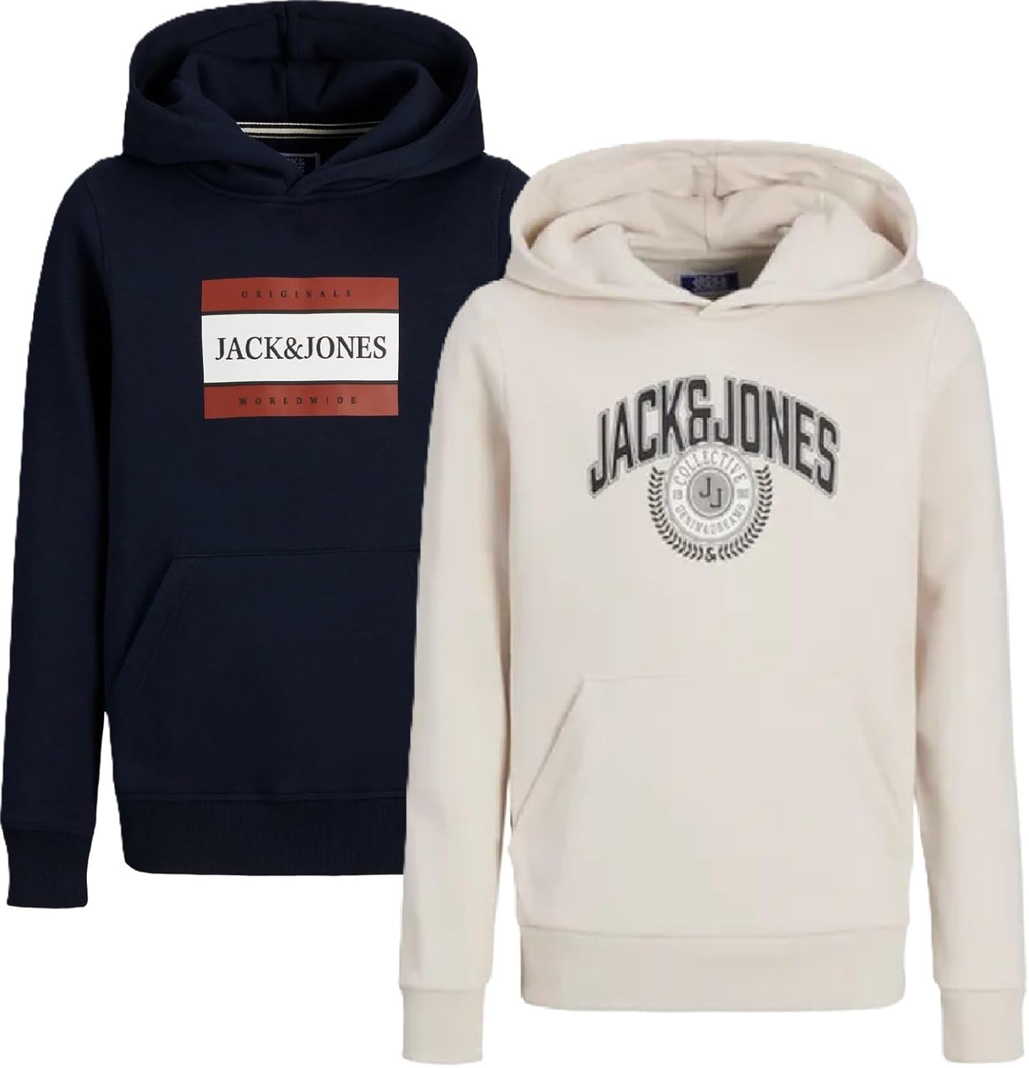 JACK & JONES Junior Kinder Jungen Kapuzenpullover Kids Hoodie Sweatshirt Sweat Shirt Hood
