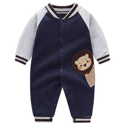 Baby Boys Romper, Cotton Onesie with Snap Fasteners - Breathable, Durable, Soft - Ideal for Playing and Sleeping 0-3 Months