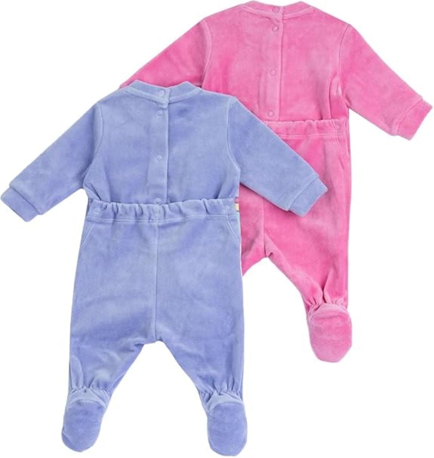 Chicco Unisex Baby Set of Chenille Rompers with Foot Winter Pajamas