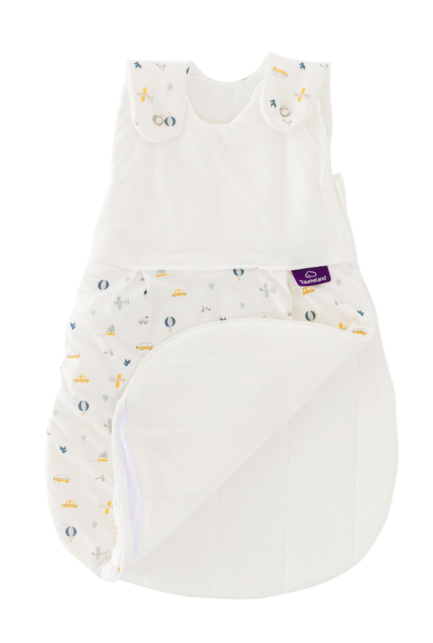 Träumeland Liebmich Sleeping Bag, All-Year Sleeping Bag, Sleeveless Outer Bag, Baby Sleeping Bag Grows with Your Child, Washable Children's Sleeping Bag, Lightweight Cotton Sleeping Bag, Breathable