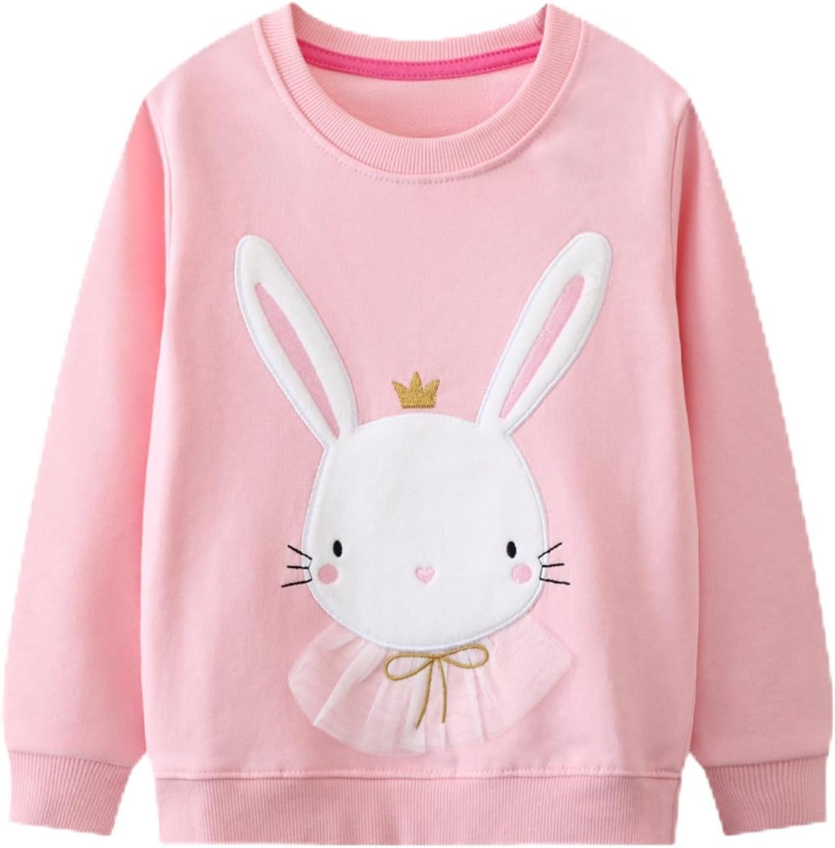 Gumyoss Sweatshirt Mädchen Pullover für Kinder Mädchen Baumwolle Sweater Kleinkind Mädchen Langarm Tops Alter 2-8 Jahre