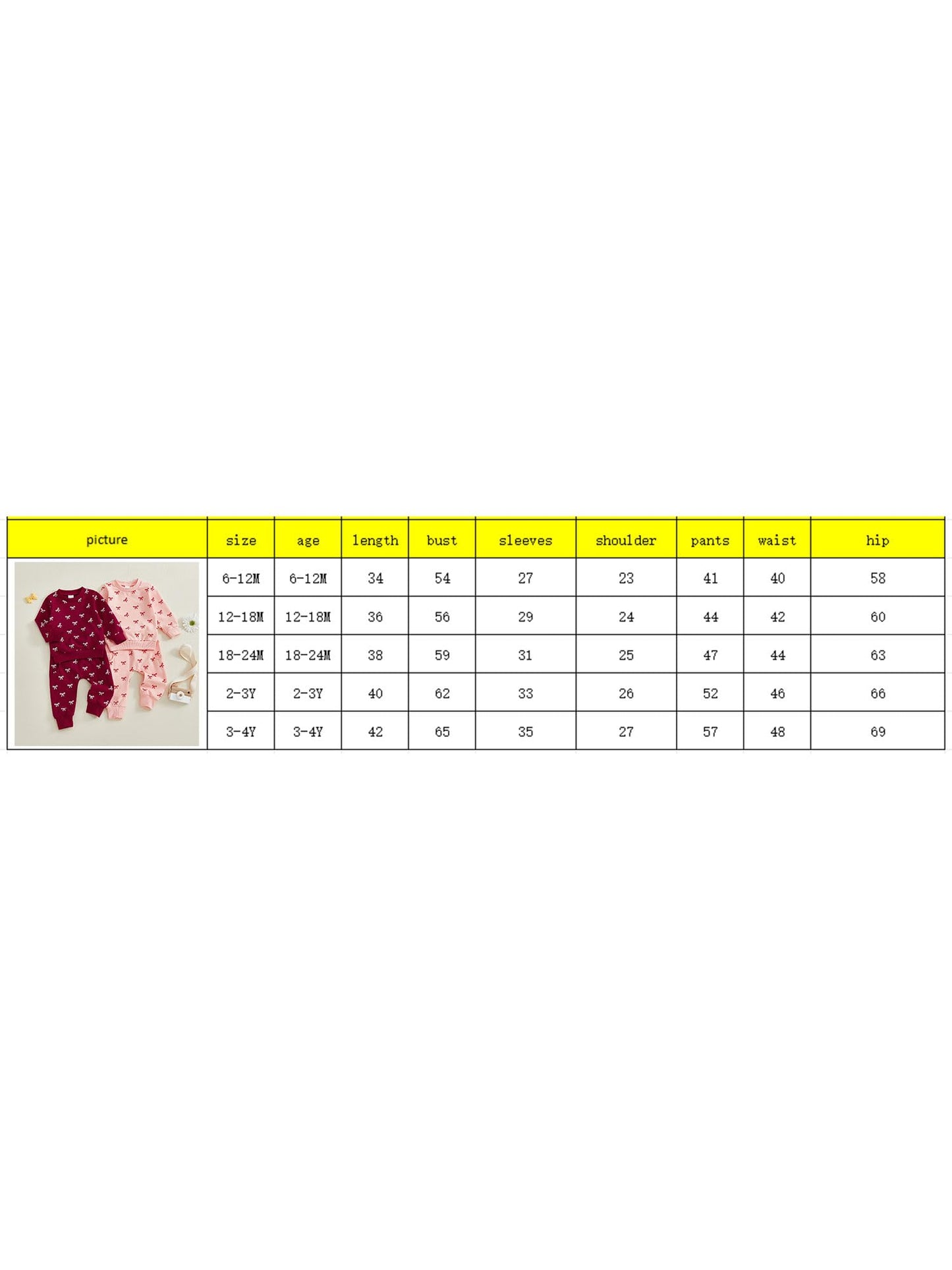 Beauace Baby Girl Clothing Set Bow Print Long Sleeve Sweatshirt + Trousers Newborn Outfit Toddler Two Piece Autumn Winter Baby Clothing
