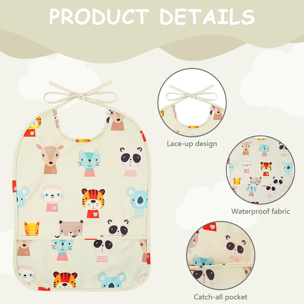 HOTUT Dirt-resistant baby bibs washable, baby bibs waterproof, baby eating bibs, baby bibs waterproof for eating, unisex baby bibs odor-resistant