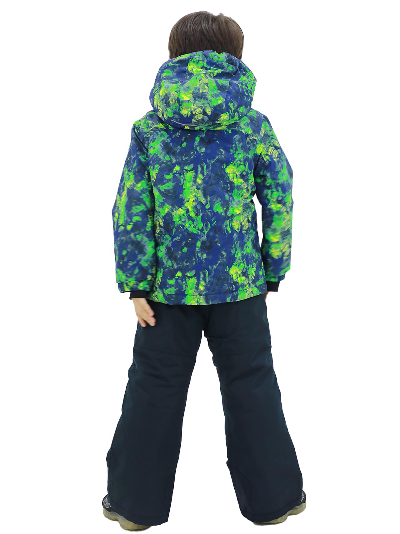 SMONTY SNOWER Boys' Snowsuit with Removable Hood, Ski Suit, Extra Warm, Winter Suit