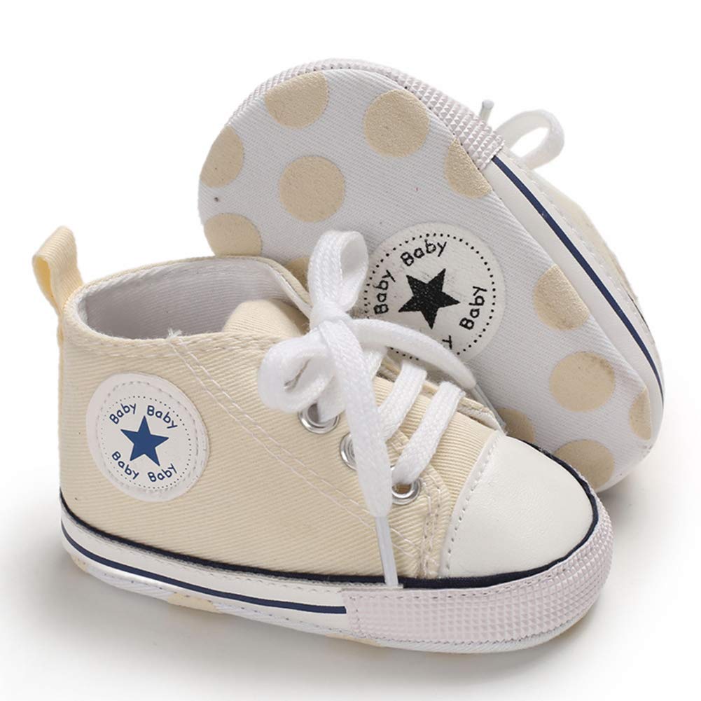 Geagodelia Baby Lauflernschuhe Weiche Krabbelschuhe Babyschuhe für Kleinkind Jungen Mädchen FX-12102