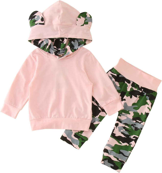 Herbst-Outfits für Mädchen, Kinder, 2-teilig, mit Kapuze, zum Ausgehen, Kinder-Sweatanzug-Set, zweiteilig, aktives Sweatshirt mit Kapuze, Sweathosen-Set, Winter, langärmelig, Trainingsanzüge, lässig